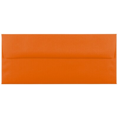 JAM Paper #10 Business Envelope, 4 1/8 x 9 1/2, Orange, 25/Pack (15860)