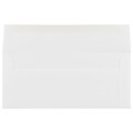 JAM Paper Strathmore #10 Business Envelope, 4 1/8 x 9 1/2, Bright White Wove, 25/Pack (64933)