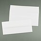 JAM Paper Strathmore Open End #10 Business Envelope, 4 1/8" x 9 1/2", Bright White Wove, 50/Pack (64933I)