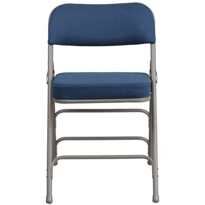 Flash Furniture HERCULES Series Fabric Folding Chair, Navy, 2/Pack (2AWMC320AFNVY)