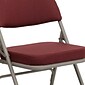 Flash Furniture HERCULES Series Fabric Folding Chair, Burgundy, 2/Pack (2HAMC320AFBY)