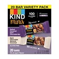 KIND Minis Bars, Salted Caramel Dark Chocolate Nut/Dark Chocolate Almond Coconut, 0.7 Oz., 20/Pack (