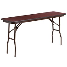 Flash Furniture Frankie Folding Table, 60 x 18, Mahogany (YT1860MELWAL)