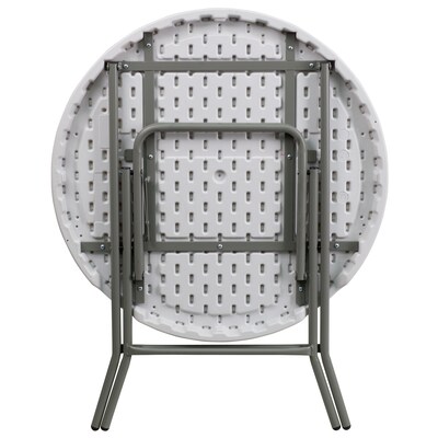 Flash Furniture Elon Folding Table, 31.5" x 31.5", Granite White (DADYCZ80RGW)