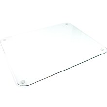 Desktex Glaciermat Anti-Slip Glass Desk Pad, 19 x 24, Clear (FCDE1924G)