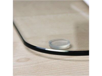 Desktex Glaciermat Anti-Slip Glass Desk Pad, 20" x 36", Clear (FCDE2036G)