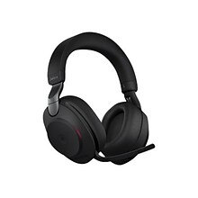 jabra Evolve2 85 MS Teams, Stereo Bluetooth Wireless Headset with Charging Stand, USB-A, Black (2859