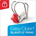 Cardinal Easy Open ClearVue Locking Heavy Duty 3 3-Ring View Binders, D-Ring, White (10330)