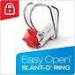 Cardinal Easy Open ClearVue Locking Heavy Duty 3" 3-Ring View Binders, D-Ring, White (10330)