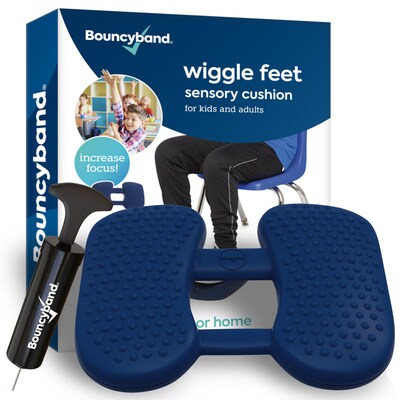 Bouncy Bands Wiggle Feet Sensory Cushion, Blue (BBAWFBL)