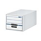 Bankers Box Stor/Drawer File Storage Drawer, Letter Size, White/Blue (00721)