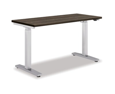 HON Coze 48W Laminate Height Adjustable Table, Florence Walnut (HABETAFL248I)
