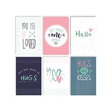 Better Office Assorted Cards with Envelopes, 6 x 4, Multicolor, 100/Pack (64562)