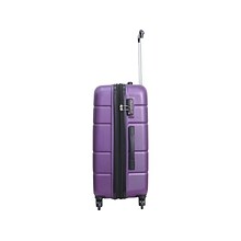 DUKAP RODEZ Plastic 4-Wheel Spinner Luggage, Purple (DKROD00L-PUR)