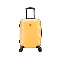 DUKAP ZONIX PC/ABS Carry-On Luggage, Mustard (DKZON00S-MUS)