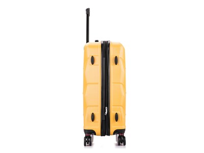 DUKAP Zonix 28.35" Hardside Suitcase, 4-Wheeled Spinner, Mustard (DKZON00M-MUS)