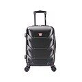 DUKAP ZONIX PC/ABS Carry-On Luggage, Black (DKZON00S-BLK)