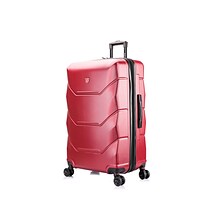 DUKAP ZONIX PC/ABS Plastic 4-Wheel Spinner Luggage, Wine (DKZON00L-WIN)