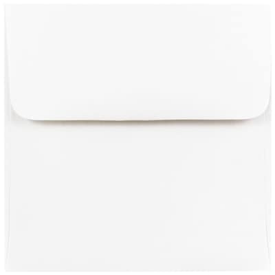 JAM Paper 4.5 x 4.5 Square Invitation Envelopes, White, 100/Pack (439911145B)