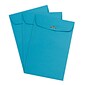 JAM Paper 6 x 9 Open End Catalog Colored Envelopes with Clasp Closure, Blue Recycled, 100/Pack (V0128123)