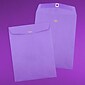 JAM Paper Open End Clasp Catalog Envelope, 9" x 12", Violet, 100/Box (900906767)