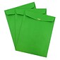 JAM Paper Open End Clasp #13 Catalog Envelope, 10" x 13", Green, 100/Box (87519)