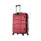 DUKAP RODEZ PC/ABS Plastic 4-Wheel Spinner Luggage, Red (DKROD00M-RED)
