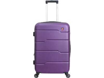 DUKAP Rodez 19.75 Hardside Carry-On Suitcase, 4-Wheeled Spinner, TSA Checkpoint Friendly, Purple (D