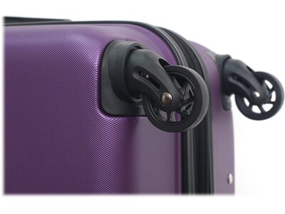 DUKAP Rodez 19.75" Hardside Carry-On Suitcase, 4-Wheeled Spinner, TSA Checkpoint Friendly, Purple (DKROD00S-PUR)