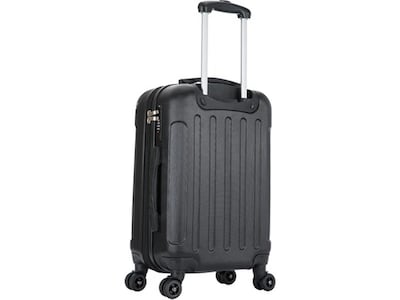 DUKAP Intely 19.5" Hardside Suitcase, 4-Wheeled Spinner, TSA Checkpoint Friendly, Black (DKINT00S-BLK)