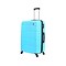 DUKAP RODEZ Plastic 4-Wheel Spinner Luggage, Light Blue (DKROD00L-LBL)