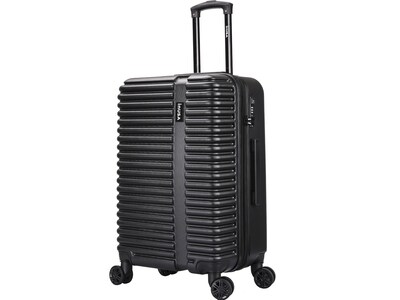 InUSA Ally 23.3 Hardside Suitcase, 4-Wheeled Spinner, TSA Checkpoint Friendly, Black (IUALL00M-BLK)