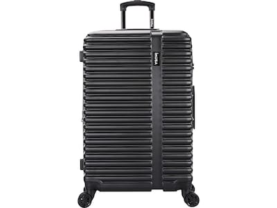 InUSA Ally 27.17 Hardside Suitcase, 4-Wheeled Spinner, TSA Checkpoint Friendly, Black (IUALL00L-BLK
