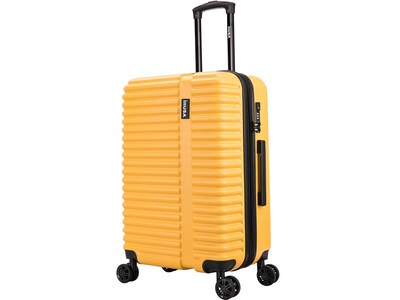 InUSA Ally 23.3 Hardside Suitcase, 4-Wheeled Spinner, TSA Checkpoint Friendly, Mustard (IUALL00M-MU
