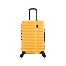 InUSA Ally PC/ABS Plastic 4-Wheel Spinner Luggage, Mustard (IUALL00M-MUS)