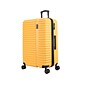 InUSA Ally Plastic 4-Wheel Spinner Luggage, Mustard (IUALL00L-MUS)