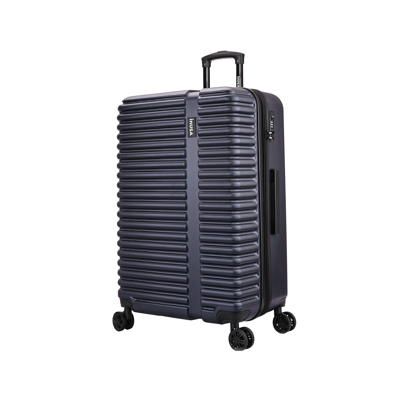 InUSA Ally 27.17 Hardside Suitcase, 4-Wheeled Spinner, TSA Checkpoint Friendly, Blue (IUALL00L-BLU)