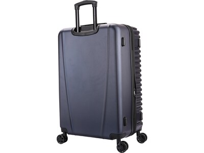 InUSA Ally 27.17" Hardside Suitcase, 4-Wheeled Spinner, TSA Checkpoint Friendly, Blue (IUALL00L-BLU)