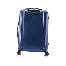 InUSA Pilot 3-Piece Plastic Luggage Set, Blue (IUPILSML-BLU)