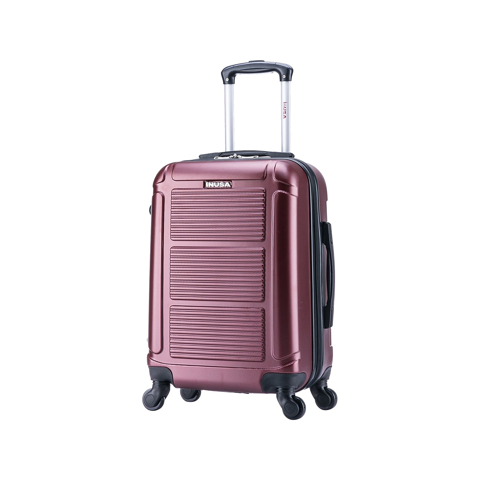 InUSA Pilot 20 Hardside Suitcase, 4-Wheeled Spinner, Wine (IUPIL00S-WIN)