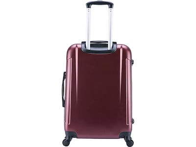 InUSA Pilot 20" Hardside Suitcase, 4-Wheeled Spinner, Wine (IUPIL00S-WIN)