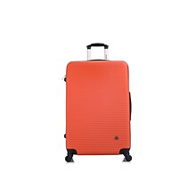 InUSA Royal 4-Piece Plastic Luggage Set, Orange (IUROYSMLXL-ORG)