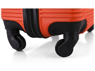InUSA Royal 20" Hardside Carry-On Suitcase, 4-Wheeled Spinner, Orange (IUROY00S-ORG)