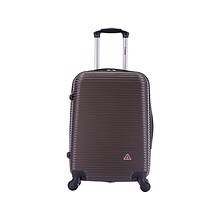 InUSA Royal PC/ABS Plastic Carry-On Luggage, Brown (IUROY00S-BRO)