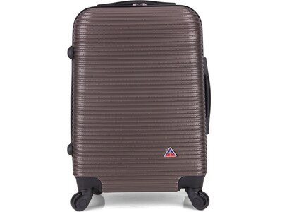 InUSA Royal 20" Hardside Carry-On Suitcase, 4-Wheeled Spinner, Brown (IUROY00S-BRO)