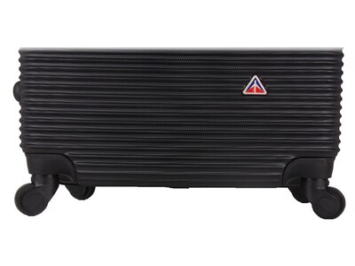 InUSA Royal 3-Piece Hardside Spinner Luggage Set, Black (IUROYSML-BLK)
