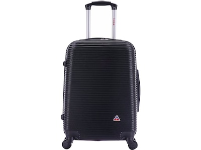 InUSA Royal 20 Hardside Carry-On Suitcase, 4-Wheeled Spinner, Black (IUROY00S-BLK)