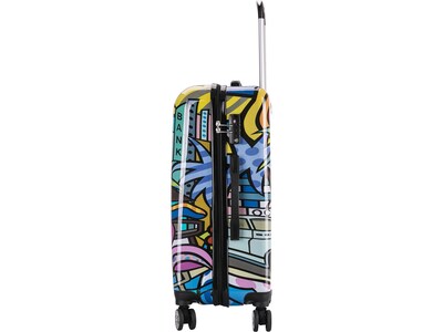 InUSA 24" Hardside Miami Suitcase, 4-Wheeled Spinner, TSA Checkpoint Friendly, Miami (IUAPC00M-MIA)