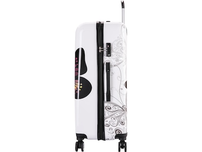 InUSA 28" Hardside Butterfly Suitcase, 4-Wheeled Spinner, TSA Checkpoint Friendly, Butterfly (IUAPC00L-BUT)