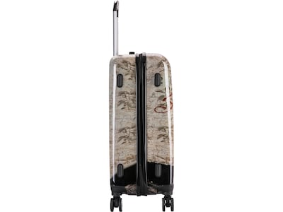 InUSA 24" Hardside Paris Suitcase, 4-Wheeled Spinner, TSA Checkpoint Friendly, Paris (IUAPC00M-PAR)